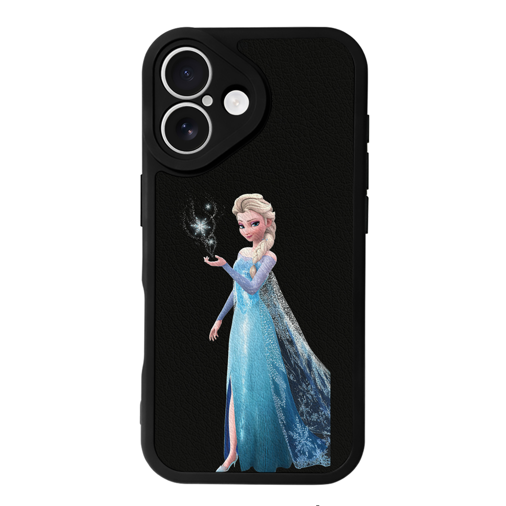 （画像用） アナと雪の女王 アンナ エルサ Frozen Anna Elsa 【iPhone 16シリーズ対応】シリコンスマホケース（レザー調） 材質：シリコン